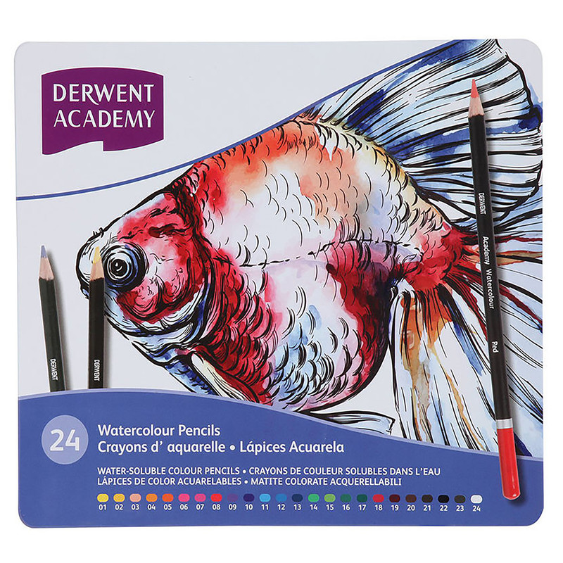 خرید و قیمت مداد آبرنگی 24 رنگ درونت کد DDR598