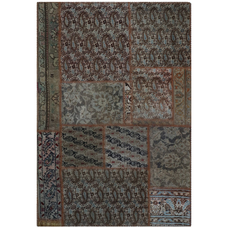 کلاژ فرش دستبافت یک و نیم متری فرش هریس کد 102105