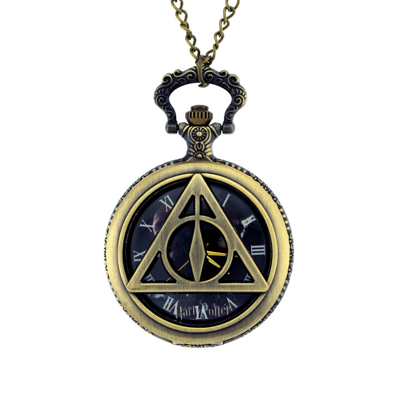 ساعت گردنبندی عقربه ای برانت مدل یادگاران مرگ هری پاتر