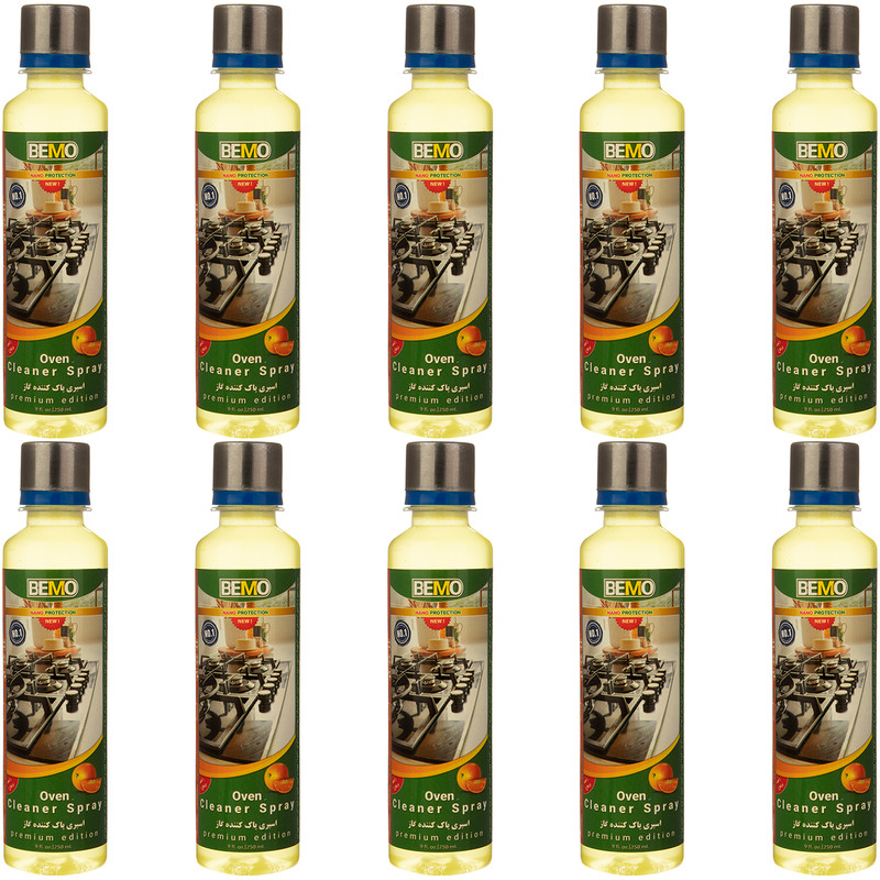 مایع پاک کننده فر و گاز بمو مدل NANO حجم 250 میلی لیتر بسته 10 عددی