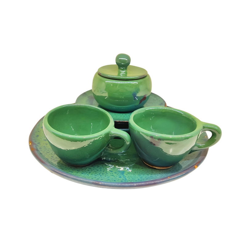 سرویس چای خوری مدل سرامیکی مجموعه 6 عددی کد 66