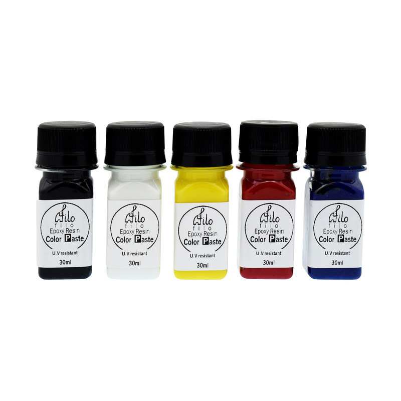 خمیر رنگ رزین اپوکسی فیلو حجم 30 میلیلیتر بسته 5 عددی
