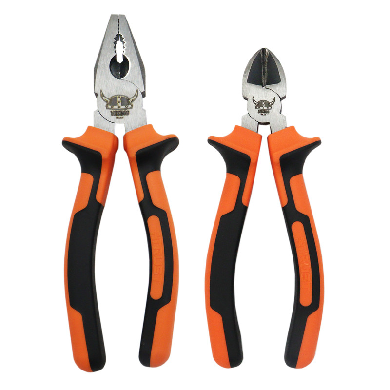 انبردست و سیم چین مدل وایکینگ YP-TR-A7S6 سایز 6-7 اینچ مجموعه دو عددی