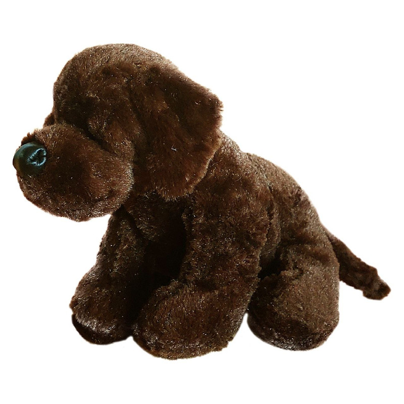 عروسک گانز طرح سگ مدل CoCoa Chocolate Lab Dog کد SZT4.320 طول 25 سانتیمتر