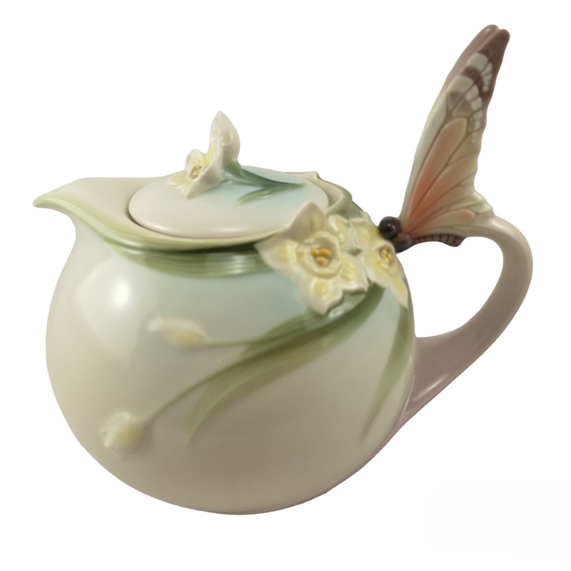 قوری فرانز مدل پروانه زرد XP01878