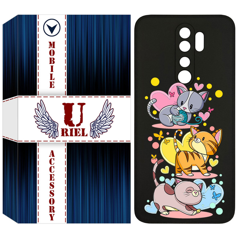 کاور یوریل مدل KSH کد 6 طرح گربه مناسب برای گوشی موبایل شیائومی Redmi Note 8 Pro