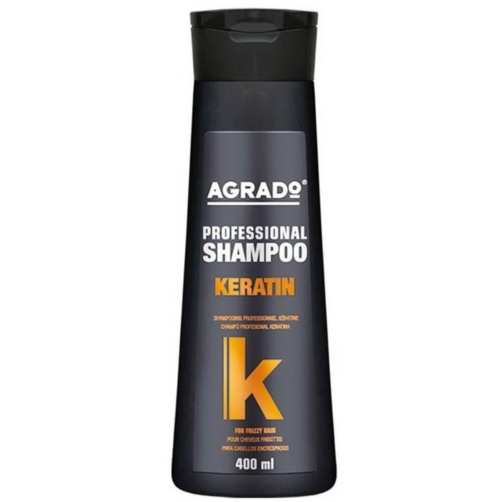 شامپو تقویت کننده و ترمیم کننده مو آگرادو مدل کراتین حجم 400 میلی لیتر
