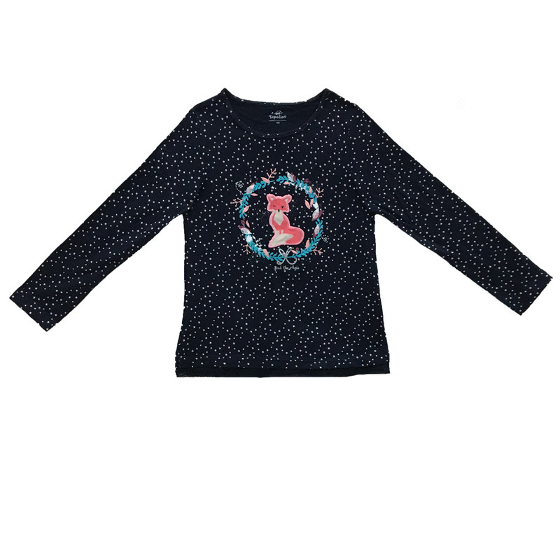 تی شرت آستین بلند دخترانه توپولینو مدل 298