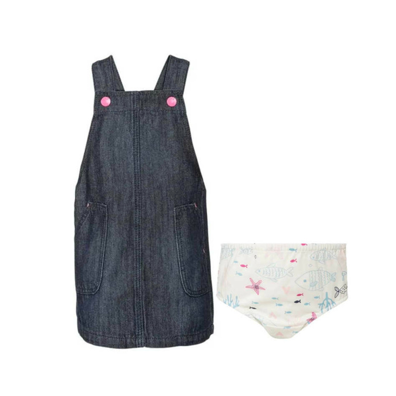 ست سارافون و شورت دخترانه لوپیلو مدل 5152