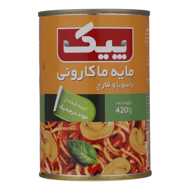 خرید و قیمت کنسرو مایه ماکارونی پیک - 420 گرم
