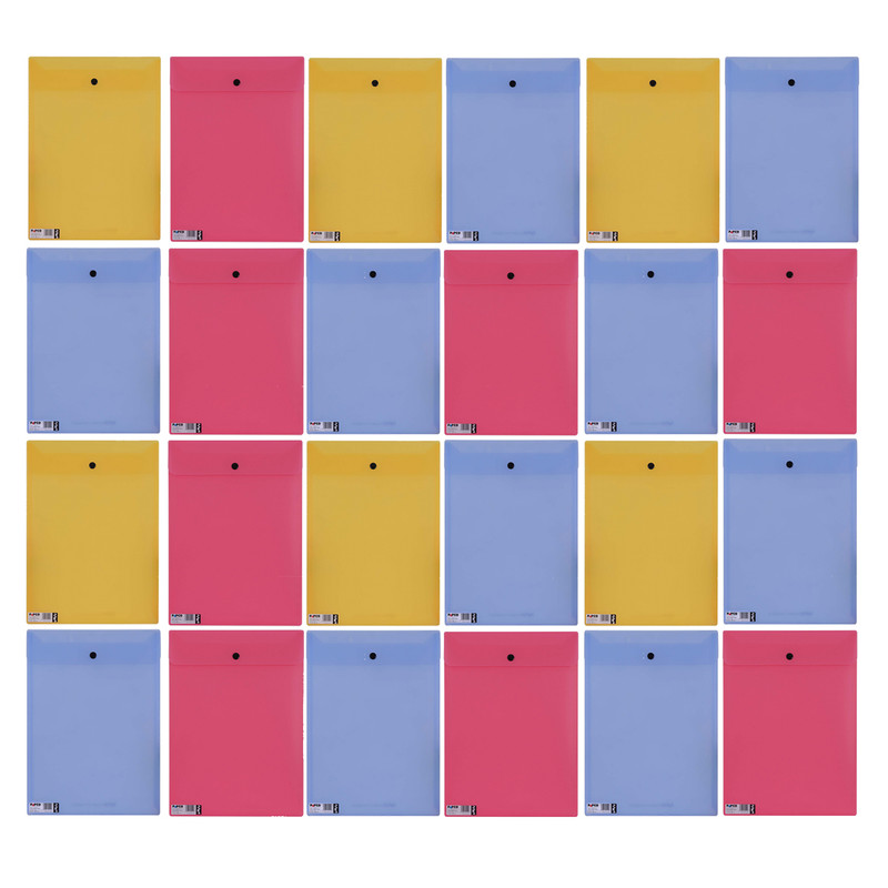 پوشه دکمه دار پاپکو مدل 117 بسته 24 عددی