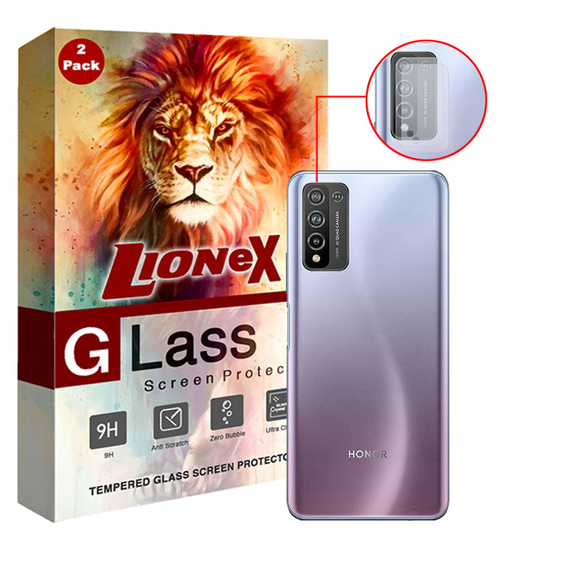 محافظ لنز دوربین لایونکس مدل UTFS مناسب برای گوشی موبایل آنر 10X Lite بسته دو عددی