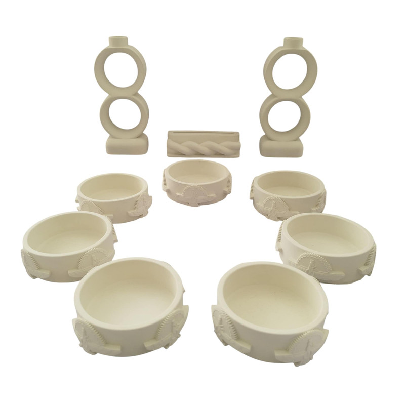 مجموعه ظروف هفت سین 10 پارچه مدل ماندانا