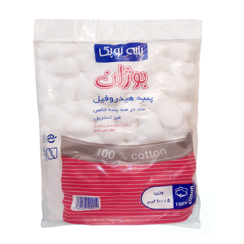پنبه هیدروفیل بوژان توپک مدل 27003-1 وزن 100گرم