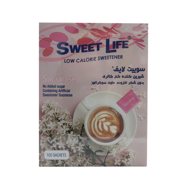 خرید و قیمت ساشه شیرین کننده کم کالری سوییت لایف بسته 100 عددی