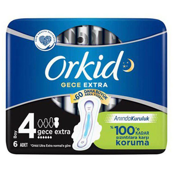 نوار بهداشتی اورکید مدل GECE EXTRA بسته 6 عددی