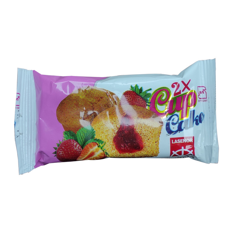 کاپ کیک دوقلو مغز دار لاسنور - 40 گرم