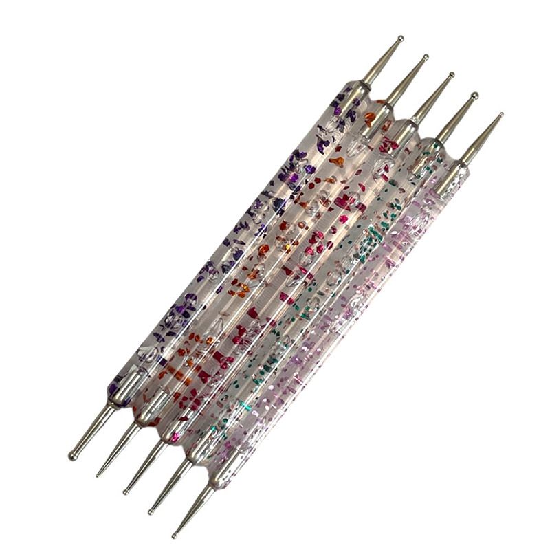 قلم موی طراحی ناخن مدل 1 مجموعه 5 عددی