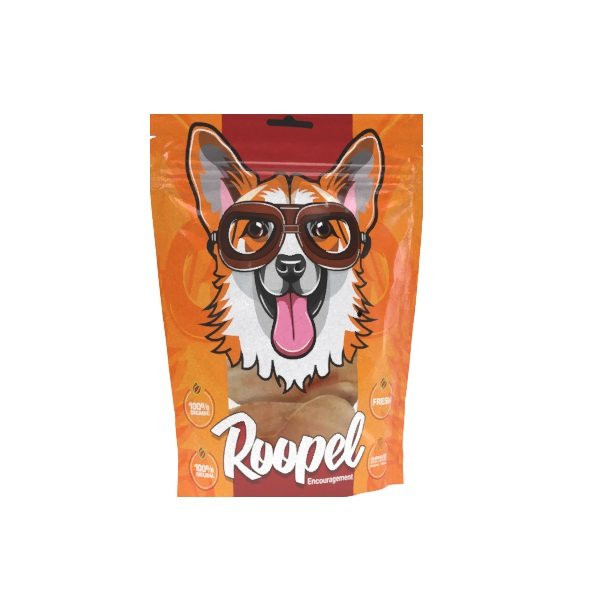 تشویقی سگ روپل مدل گوش گاو وزن 100 گرم بسته سه عددی