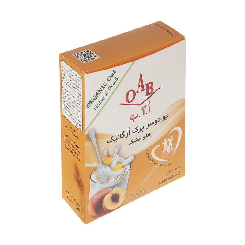جو دوسر پرک ارگانیک اُ آ ب به همراه هلو خشک - 200 گرم