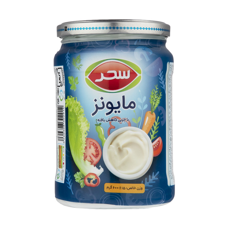 خرید و قیمت سس مایونز با چربی کاهش یافته سحر - 600 گرم