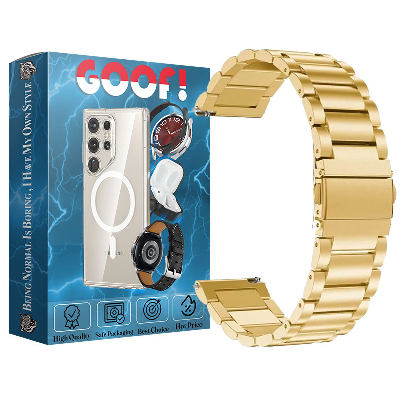 بند گوف مدل 3bead Rolex Stain مناسب برای ساعت هوشمند سامسونگ Galaxy Gear S3 Classic