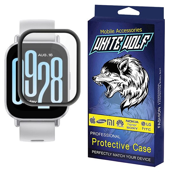 محافظ صفحه نمایش وایت ولف مدل PWM مناسب برای ساعت هوشمند شیائومی Redmi Watch 5 Active