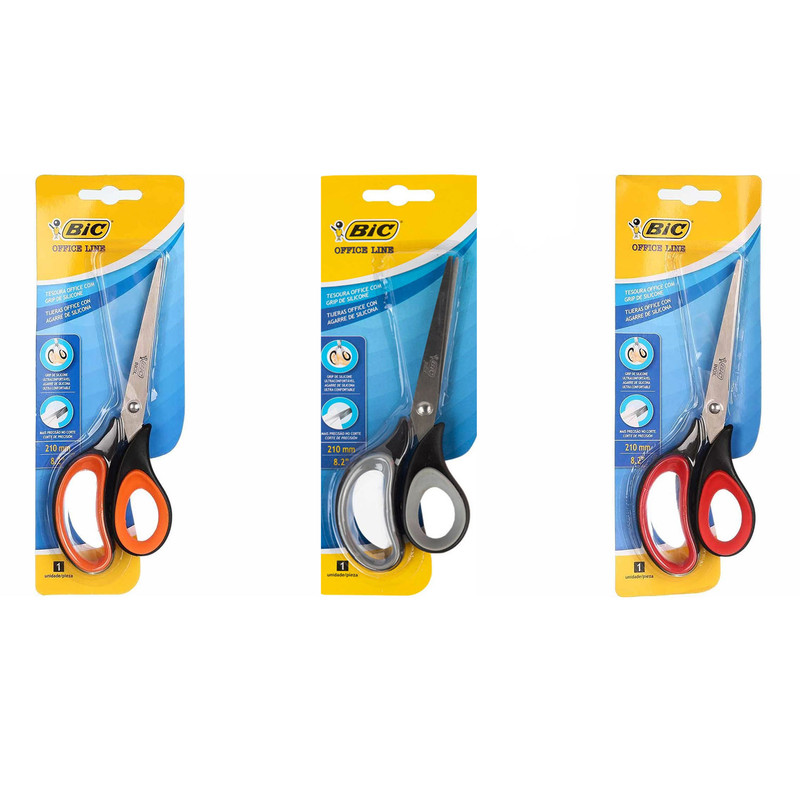 خرید و قیمت قیچی بیک مدل آفیس 21 بسته 3 عددی