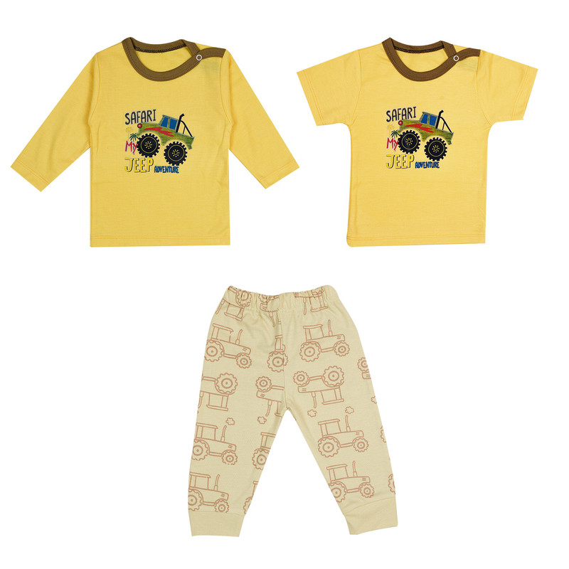 خرید و قیمت ست 3 تکه لباس نوزادی سپیدپوش کد 90101