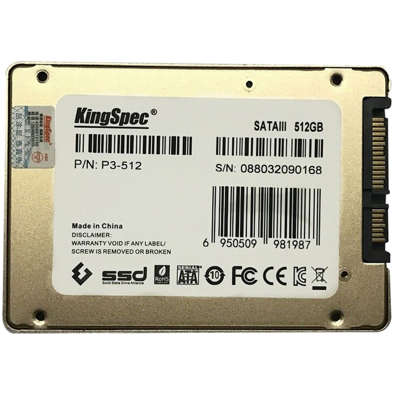 اس اس دی اینترنال کینگ اسپک مدل P3 ظرفیت 512 گیگابایت