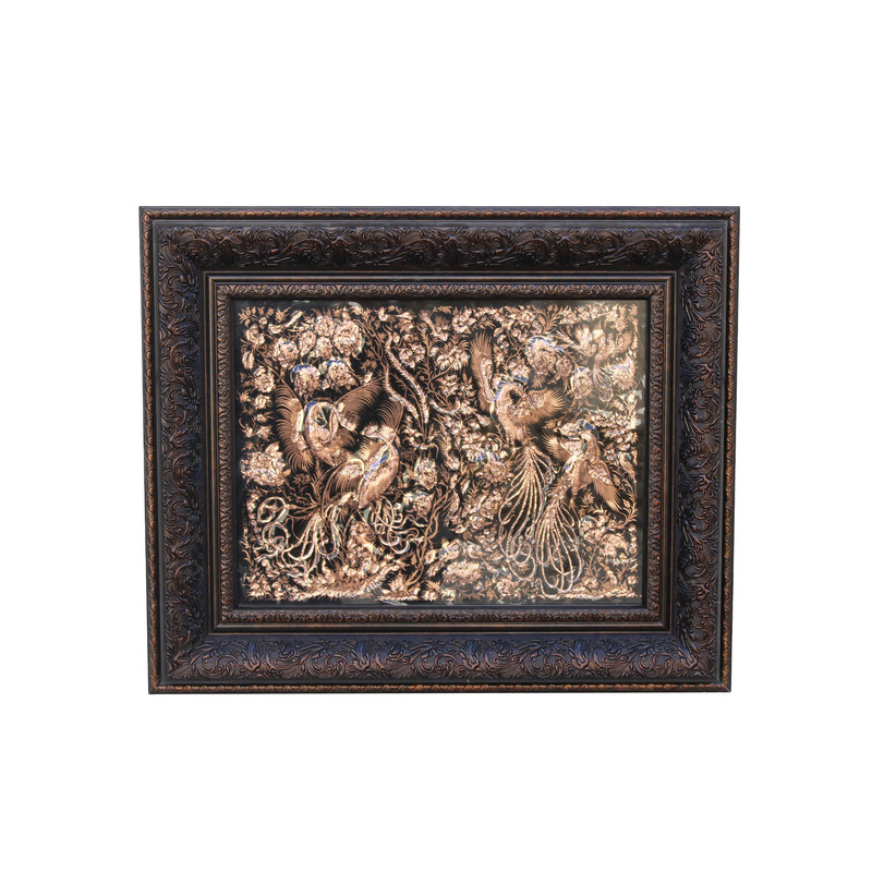 تابلو قلمزنی مدل ققنوس کد S101