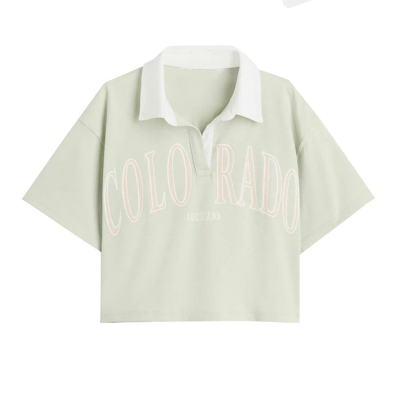 پولوشرت آستین کوتاه دخترانه مدل 7445