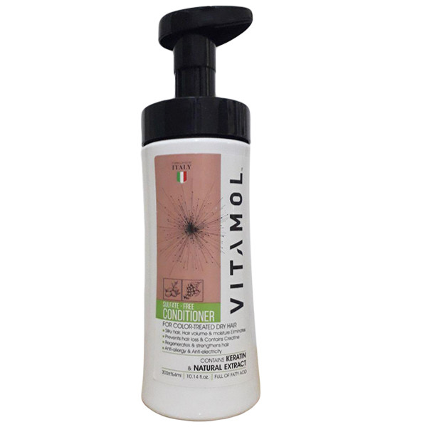 نرم کننده مو ویتامول مدل موهای رنگ شده و کراتینه حجم 300 میلی لیتر