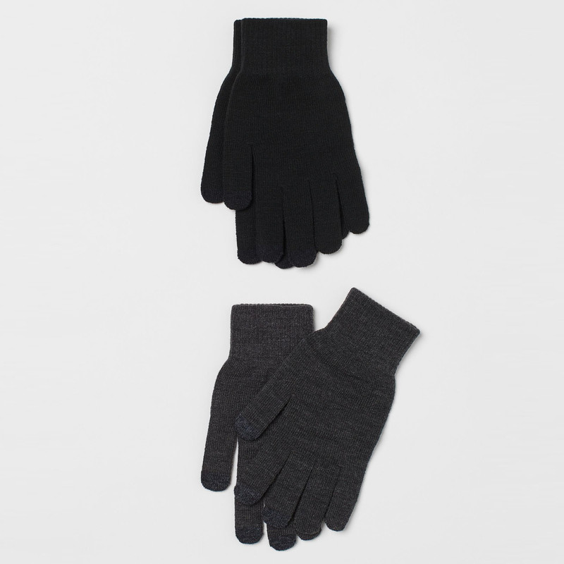 دستکش بافتنی پسرانه اچ اند ام مدل 0727697001 مجموعه دو عددی