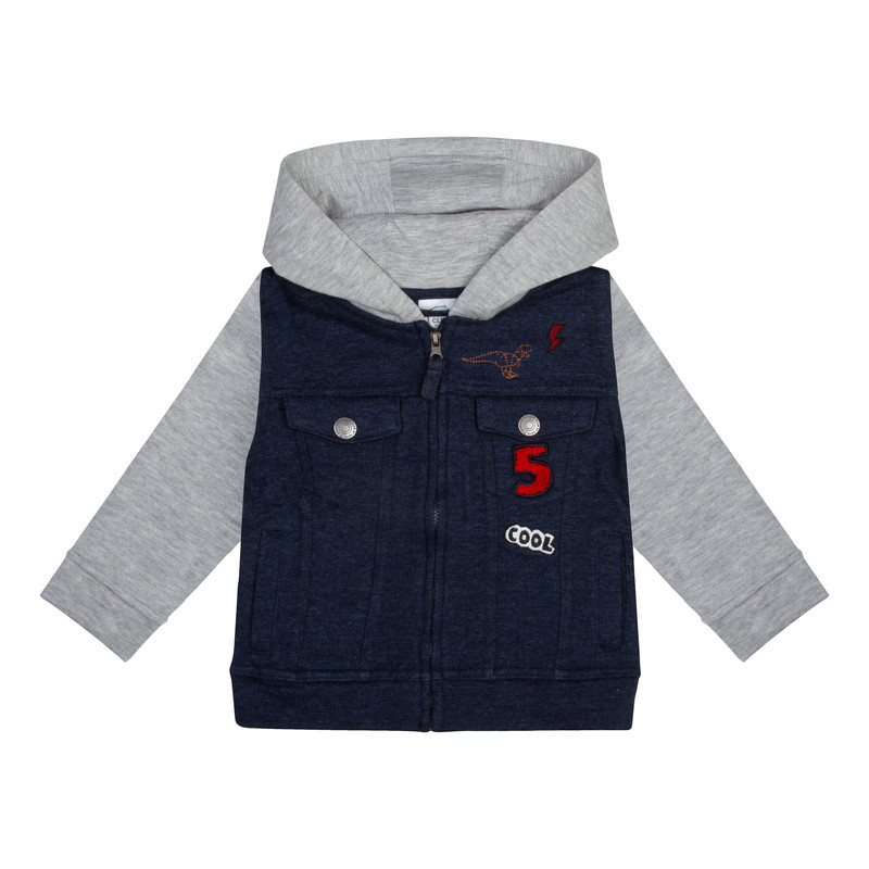 خرید و قیمت سویشرت پسرانه کول کلاب مدل کلاهدار 1045-059