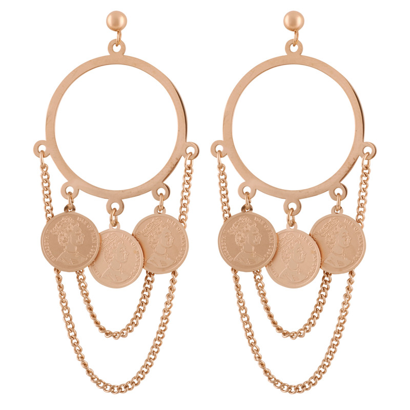 گوشواره زنانه استینلس استیل مدل الیزابت کد E3369