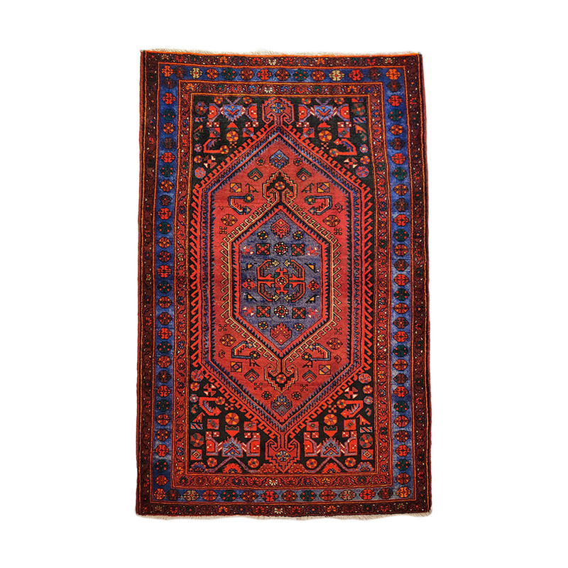 خرید و قیمت قالیچه دستبافت یک و نیم متری کد NKP.G.V.1.3