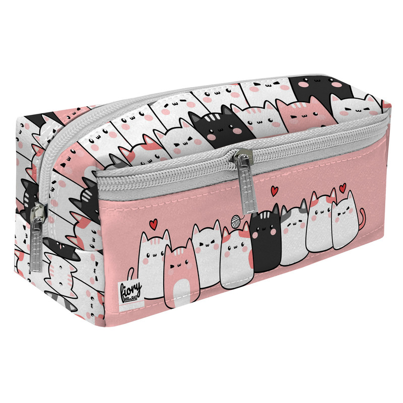 خرید و قیمت جامدادی مستر راد مدل سه زیپ طرح گربه فانتزی کد fiory 2515