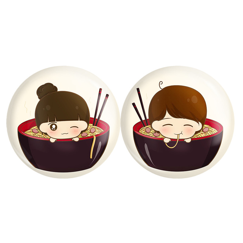 مگنت خندالو مدل غذا Food کد A18 مجموعه 2 عددی