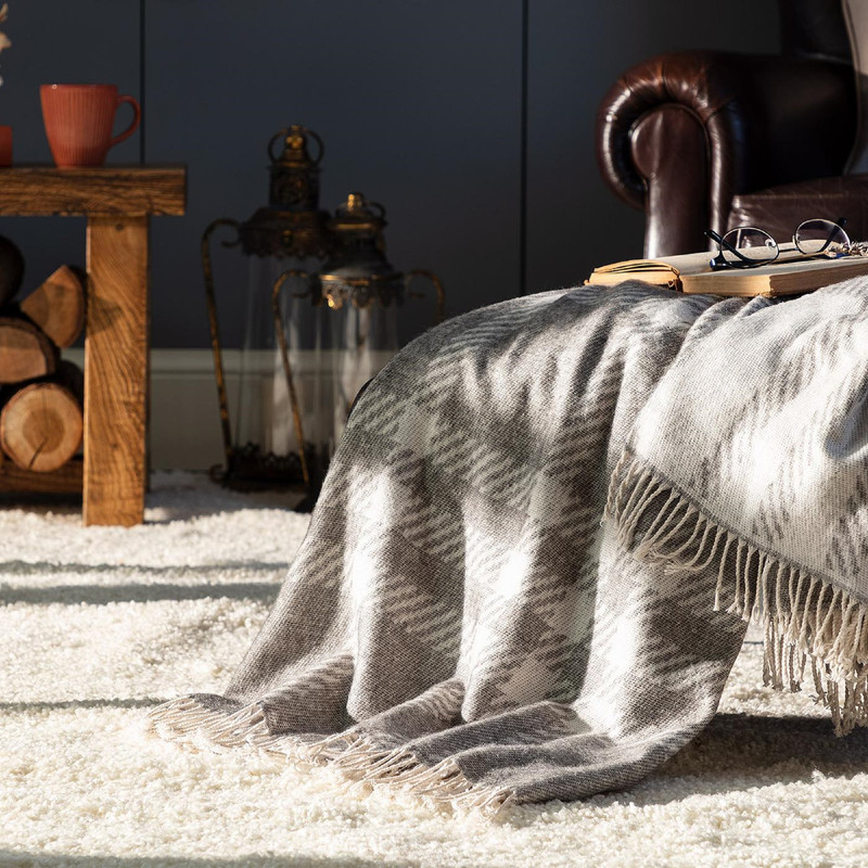 شال مبل مادام کوکو مدل Katriane Gri سایز 170×130 سانتی متر