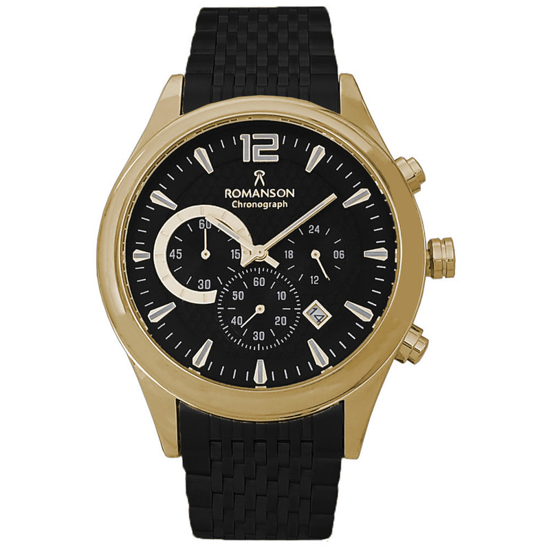 خرید و قیمت ساعت مچی عقربهای مردانه رومانسون مدل بند فلزی ضدآب اسپرت سه موتورفعال کرنوگراف کد 4235
